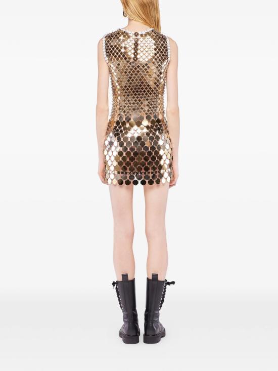 26SS 파코라반 미디 원피스 26PIRO214PS0129 P712 ANTIC GOLD - PACO RABANNE