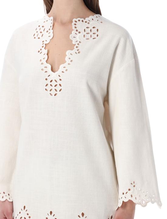 26SS 이자벨마랑 미디 원피스 RO0653FBD1J04E 20WH WHITE - ISABEL MARANT