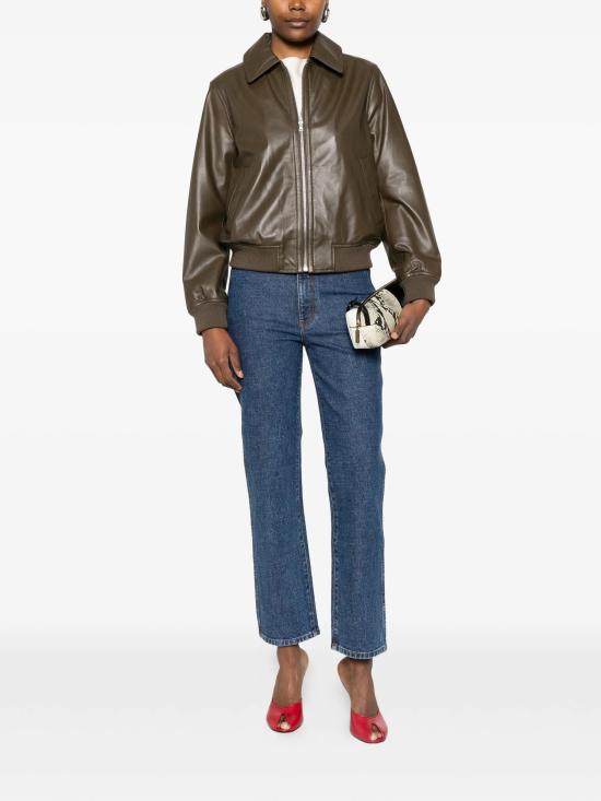 26SS 이브살로몬 미디 원피스 25EYV20155APXX A8228 BRONZE GREEN - YVES SALOMON