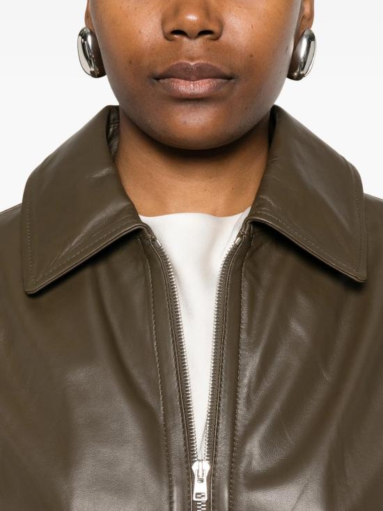 26SS 이브살로몬 미디 원피스 25EYV20155APXX A8228 BRONZE GREEN - YVES SALOMON