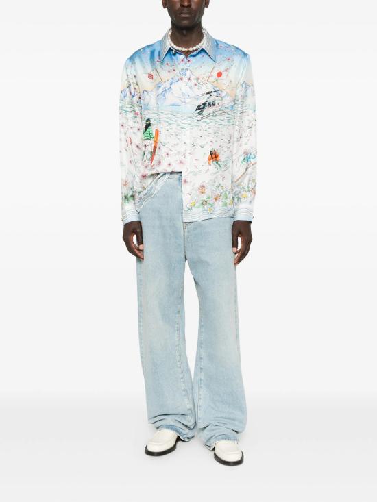 25FW 카사블랑카 셔츠 WAW25SH195 04EX L HIVER FLEURI - CASABLANCA