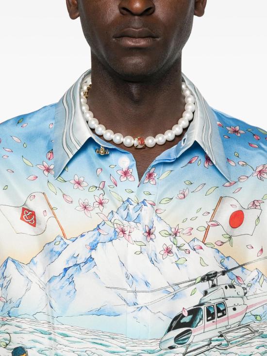 25FW 카사블랑카 셔츠 WAW25SH195 04EX L HIVER FLEURI - CASABLANCA