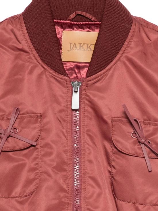 25FW 자케 봄버 자켓 C1017 BURGUN BURGUNDY BURGUNDY - JAKKE