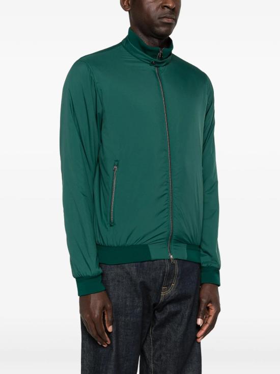 26SS 에르노 에코에이지 하이 카라 봄버 자켓 GI000414U12456Z 7810 VERDE BOTTIGLIA - HERNO