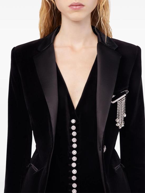 26SS 파코라반 자켓 26PCVE044CO1158 P001 BLACK - PACO RABANNE