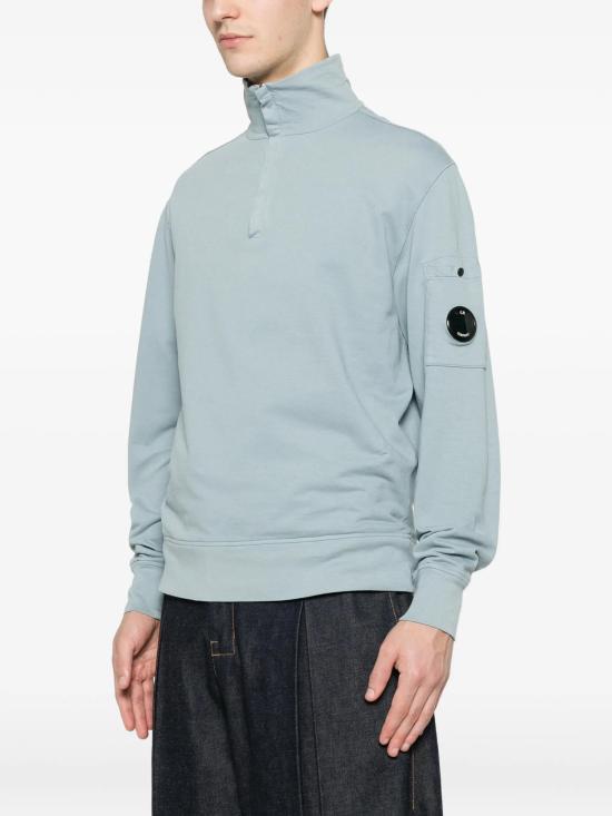 26SS 씨피 컴퍼니 스웨터 20CMSS022A002246G 809 SILVER BLUE - C.P. COMPANY