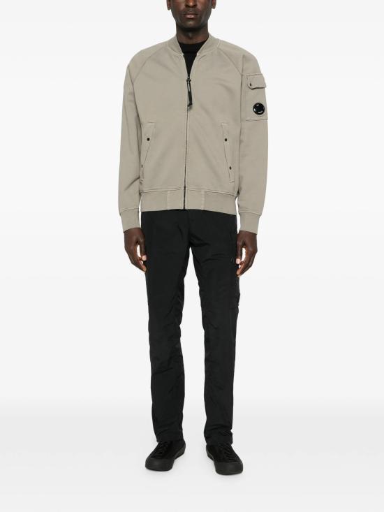 25FW 씨피 컴퍼니 다이애그널 플리스 봄버 풀집 자켓 19CMSS205A006372G 356 FALLEN ROCK - C.P. COMPANY