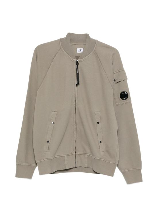 25FW 씨피 컴퍼니 다이애그널 플리스 봄버 풀집 자켓 19CMSS205A006372G 356 FALLEN ROCK