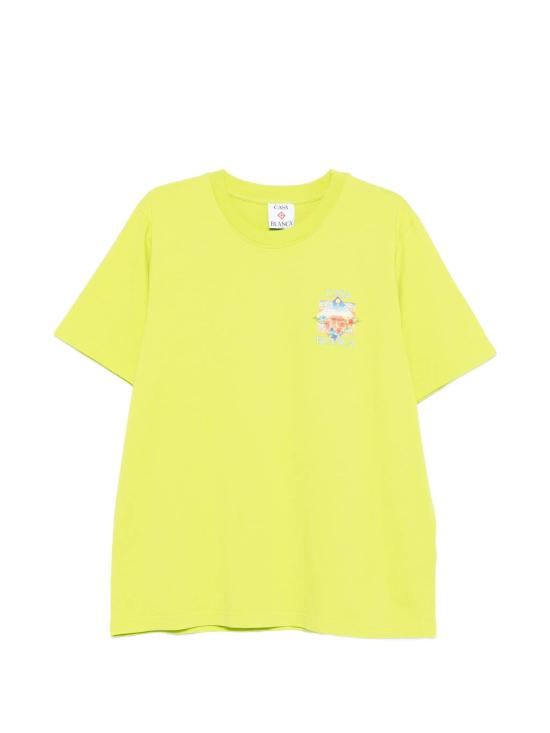 26SS 카사블랑카 반팔 티셔츠 MSS26JTS001 17 FLOWER COURT ICON