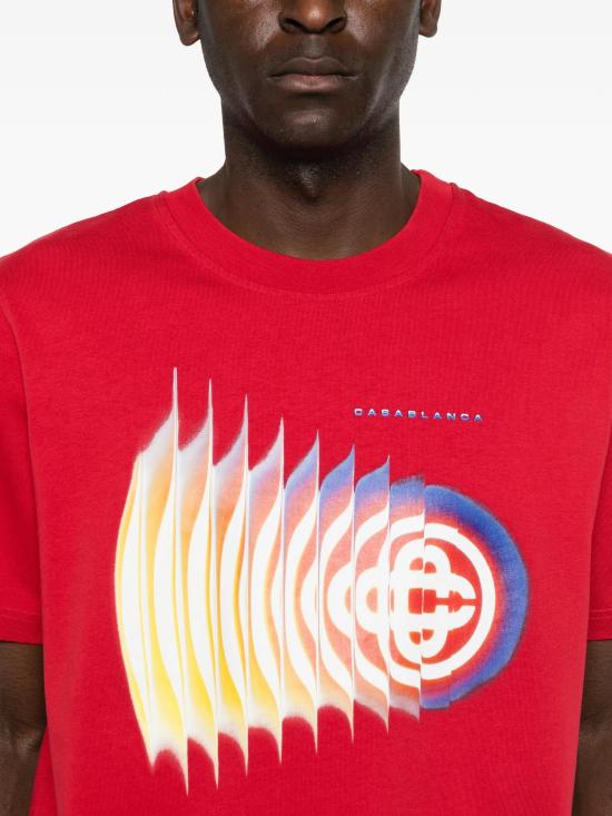 26SS 카사블랑카 반팔 티셔츠 MSS26JTS001 14 SHOCKWAVE - CASABLANCA