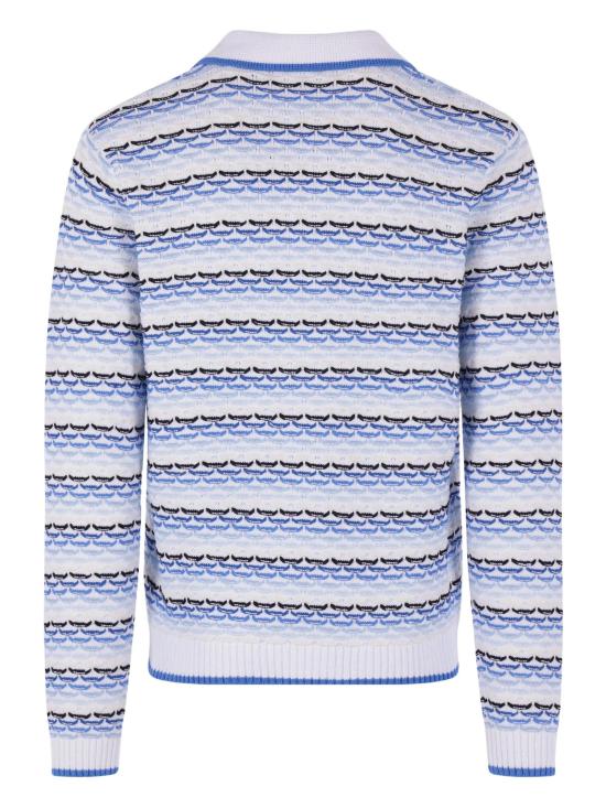 26SS 카사블랑카 반팔 티셔츠 MSP26KW1334 01 BLUE - CASABLANCA