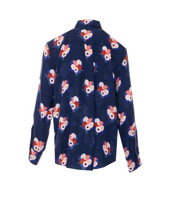  펜디 탑 부케 모티브 셔츠 블루 - FENDI