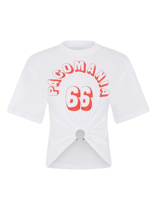 26SS 파코라반 반팔 티셔츠 26PJTE030CO0555 P100 WHITE