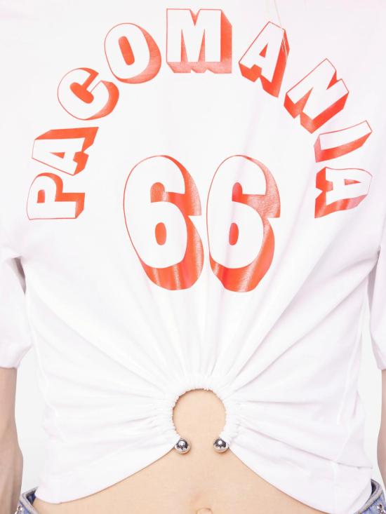 26SS 파코라반 반팔 티셔츠 26PJTE030CO0555 P100 WHITE - PACO RABANNE
