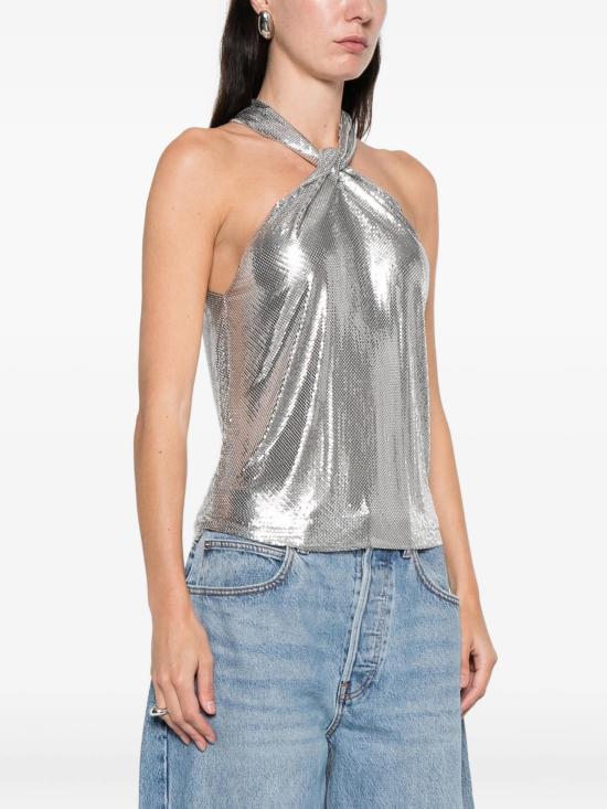 26SS 파코라반 반팔 티셔츠 26PITO160MH0004 P040 SILVER - PACO RABANNE