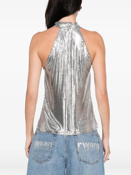 26SS 파코라반 반팔 티셔츠 26PITO160MH0004 P040 SILVER - PACO RABANNE