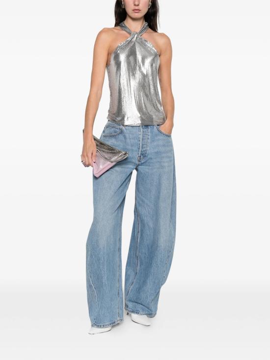 26SS 파코라반 반팔 티셔츠 26PITO160MH0004 P040 SILVER - PACO RABANNE