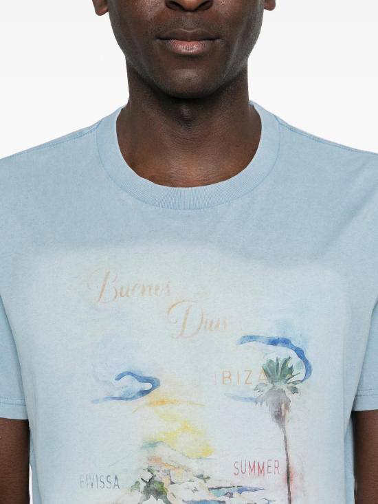 26SS 이자벨마랑 반팔 티셔츠 TS0052HBD1N08H 30BU BLUE - ISABEL MARANT