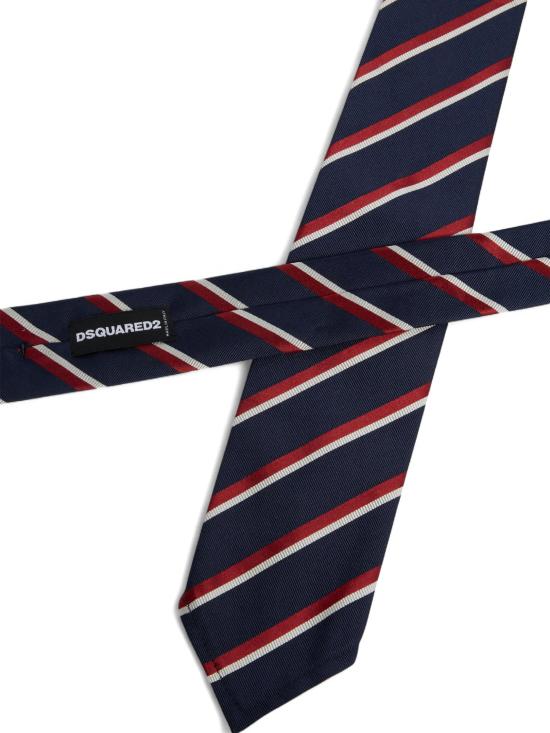 26SS 디스퀘어드2 넥타이 TIM000105S08812 M1424 BIANCO BLU ROSSO - DSQUARED2