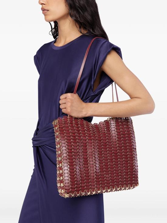 26SS 파코라반 숄더백 26PSS0506CLF288 P640 BORDEAUX CORDOVAN GOLD - PACO RABANNE