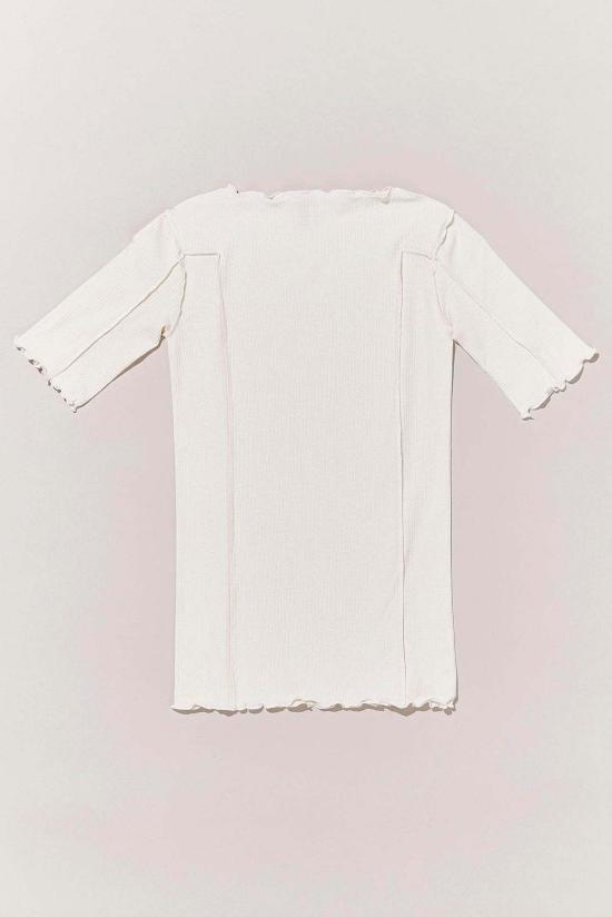  베이스레인지 반팔 티셔츠 토마토 3/4 티 - BASERANGE