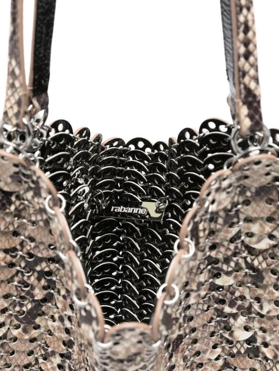 26SS 파코라반 숄더백 26PSS0544CLF291 P747 SNAKE AVORIO SILVER - PACO RABANNE