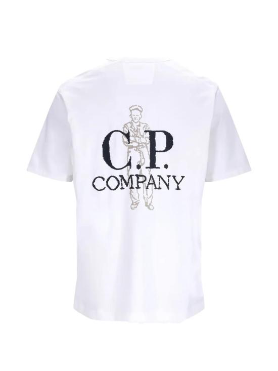 26SS 씨피 컴퍼니 반팔 티셔츠 20CMTS215A006057O 103 GAUZE WHITE - C.P. COMPANY