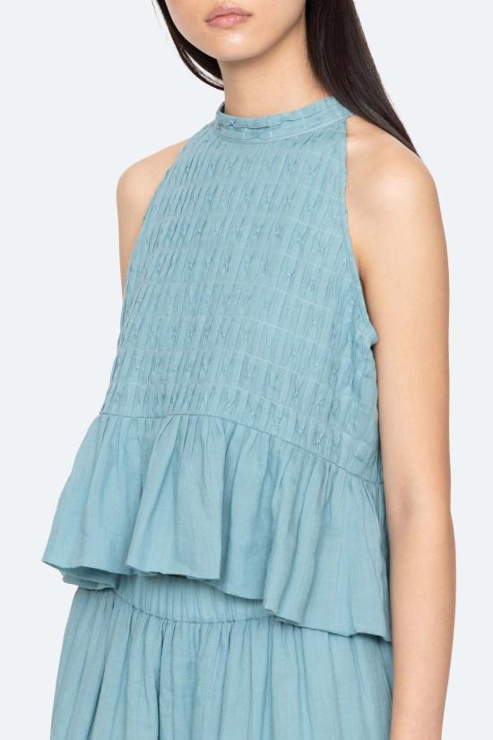  씨뉴욕 민소매 티셔츠 씨 니 바이올렛 탱크탑 블루