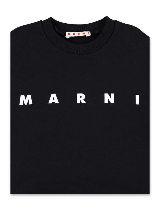  [키즈] 마르니 풀오버 키즈 클래식 코튼 스웨트셔츠 블랙 - MARNI
