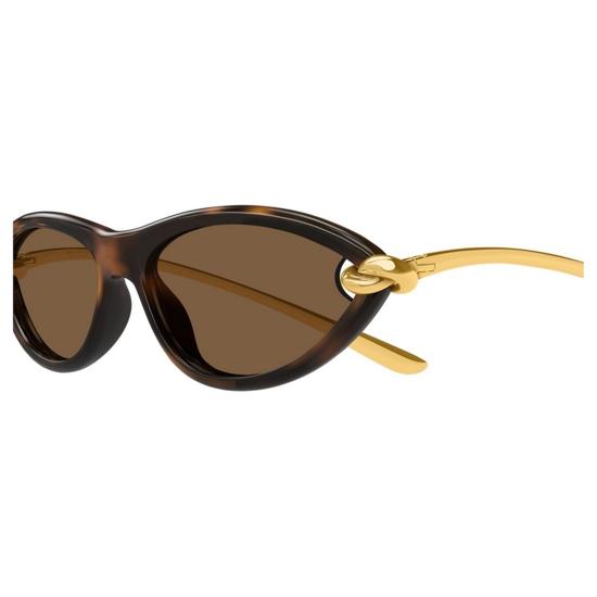 25FW 보테가베네타 선글라스 BV1390S002 HAVANAGOLDBROWN - BOTTEGA VENETA