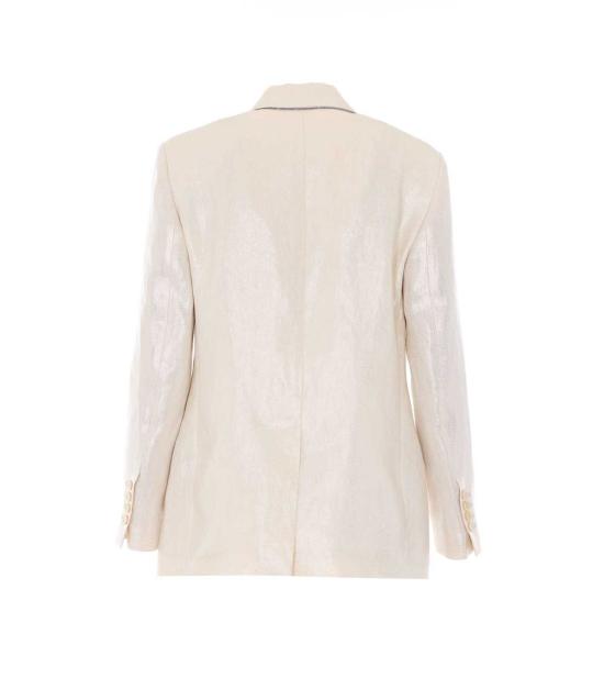  브루넬로 쿠치넬리 수트 자켓 더블 브레스트 재킷 블레이저 골든 - BRUNELLO CUCINELLI