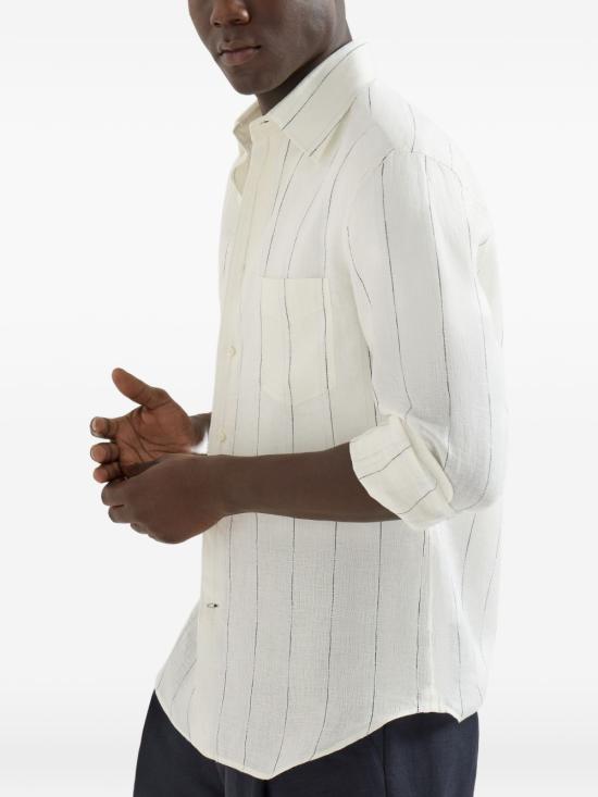 26SS 브루넬로 쿠치넬리 셔츠 MA6900621 C001 White - BRUNELLO CUCINELLI