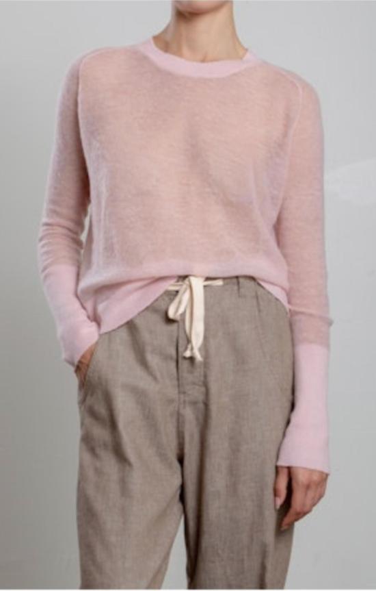  파라오 스웨터 아드리안 크루넥 인 둘세 니트웨어 탑 페탈