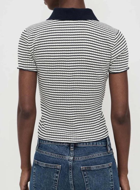  프레임 스웨터 포인트엘 폴로  네이비 멀티 - FRAME