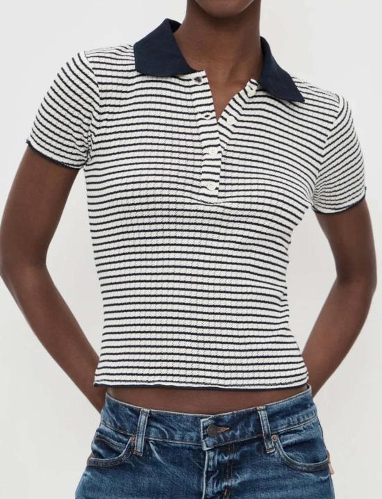  프레임 스웨터 포인트엘 폴로  네이비 멀티