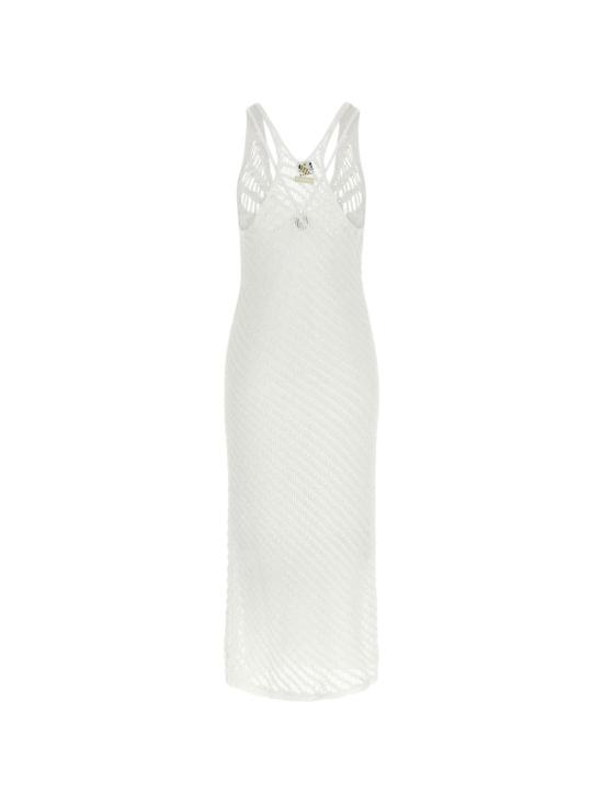 26SS 핑코 미디 원피스 106477 A36HZI6 Bianco silver - PINKO