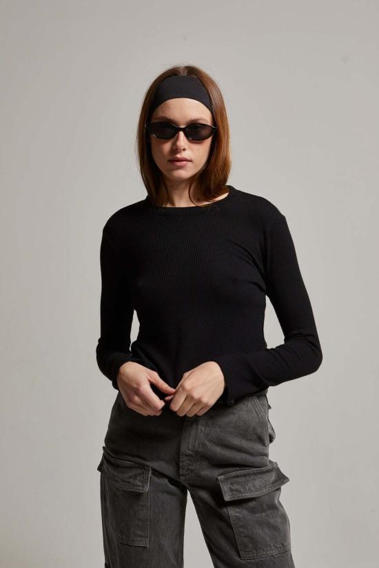  아셀 긴팔 티셔츠 애셔 한나 골지 - ASHER