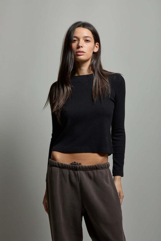  아셀 긴팔 티셔츠 애셔 리비 골지