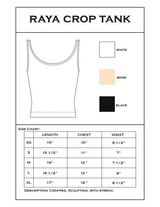  아셀 민소매 티셔츠 애셔 라야 크롭 탱크 - ASHER