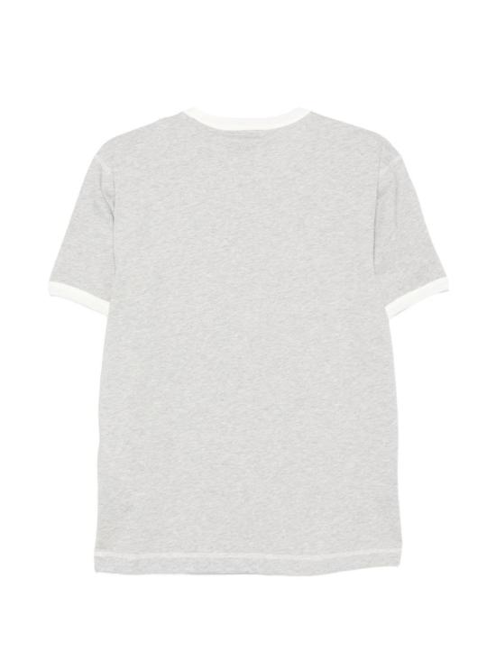  아미 반팔 티셔츠 알렉상드르 마티우시 로고 코튼 티셔츠 (회색) - AMI