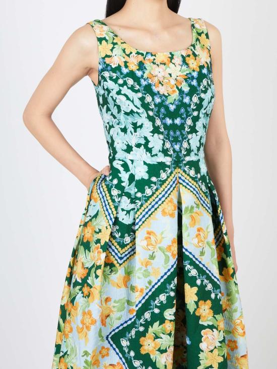  살로니 롱 원피스 Saloni Martine 드레스 벨리스 리스 - SALONI