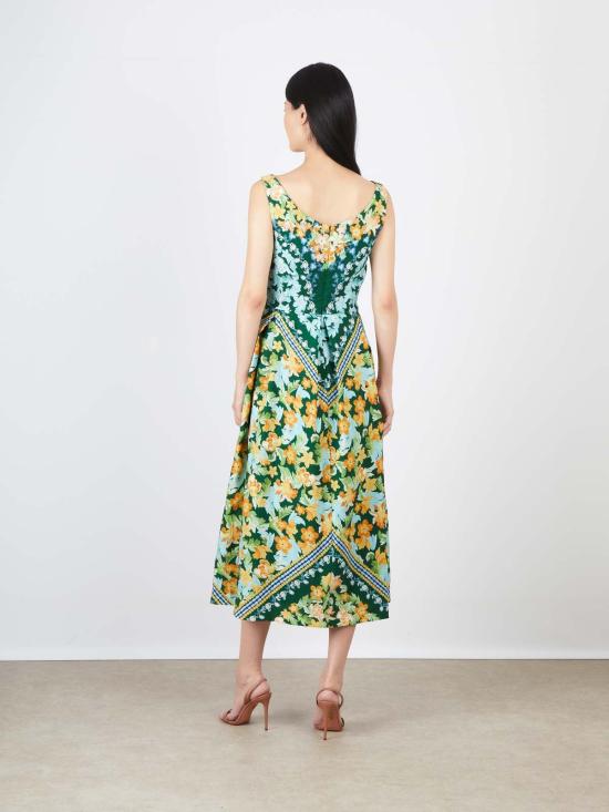  살로니 롱 원피스 Saloni Martine 드레스 벨리스 리스 - SALONI