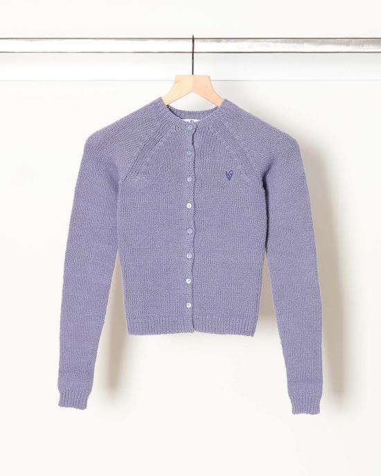  아크네 스튜디오 가디건 카디건 스웨터 스틸 블루