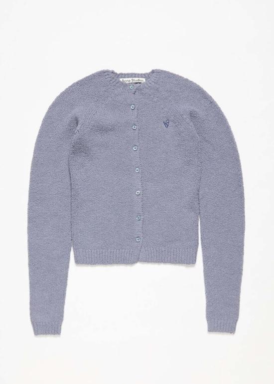  아크네 스튜디오 가디건 카디건 스웨터 스틸 블루 - ACNE STUDIOS