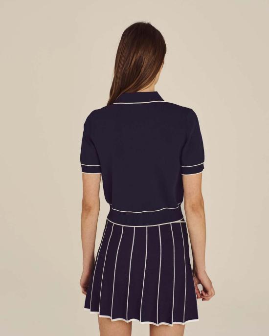  말본 숏 스커트 오로라  미드나잇 - MALBON