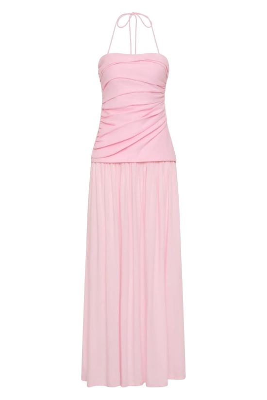  페이스풀더브랜드 롱 원피스 페이스풀 더 브랜드 노테 맥시 드레스 핑크 - FAITHFULL THE BRAND