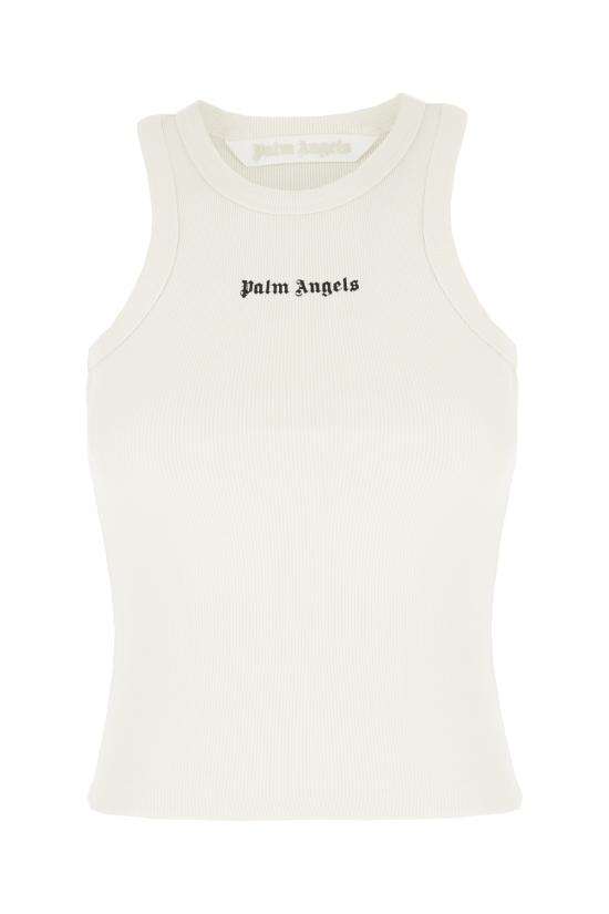 26SS 팜앤젤스 민소매 티셔츠 PWAC024S26JER001 0310 OFF WHITE BLACK