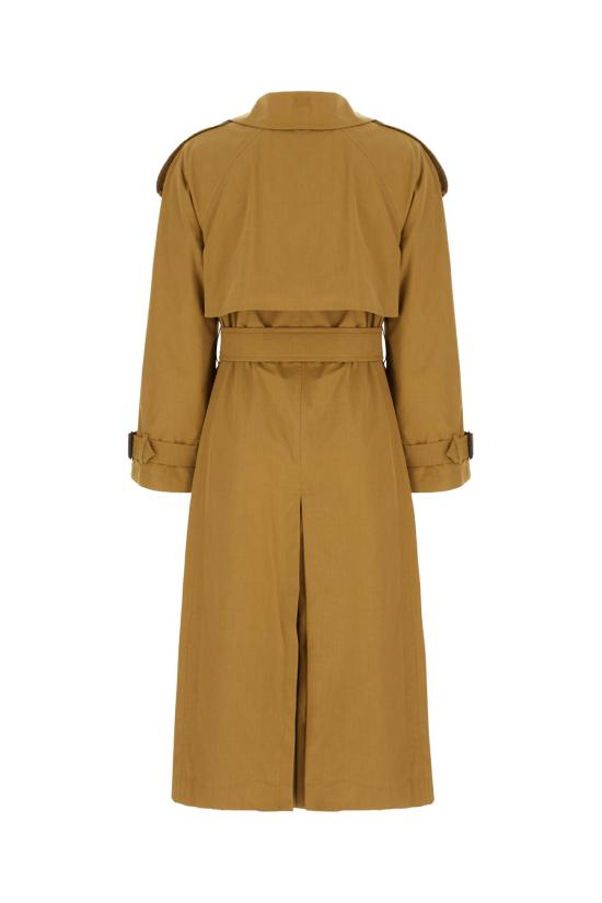 26SS 버버리 롱 캔버스 피츠로비아 트렌치 코트 8118557 C4010 LIGNUM BROWN WW PRO - BURBERRY