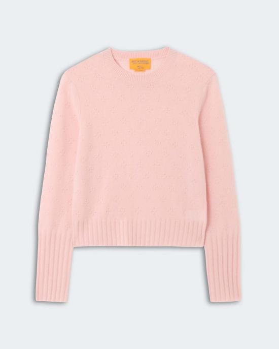  게스트 인 레지던스 스웨터 컴퍼스 슈렁큰 크루  핑크