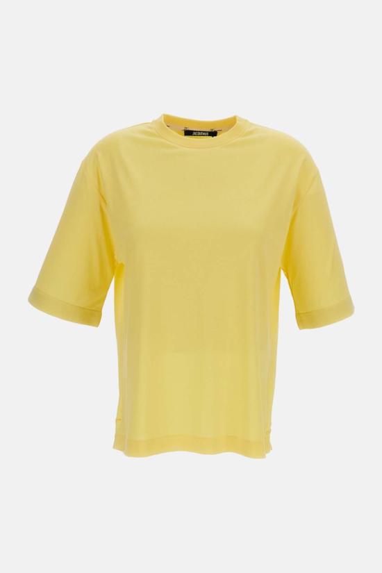  자크뮈스 반팔 티셔츠 르 벤타두 티셔츠 옐로우 - JACQUEMUS